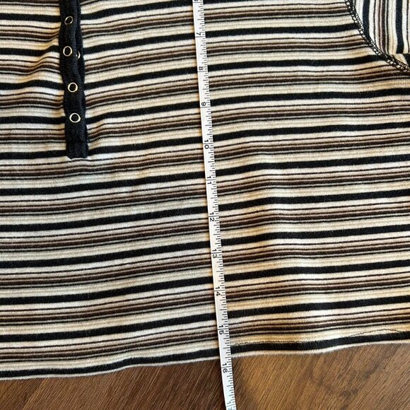 vintage 90s y2k faded glory button up snap cropped polo shirt - Picture 5 of 5